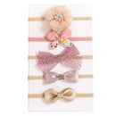 Kit 5 Faixa de Cabelo Elástica