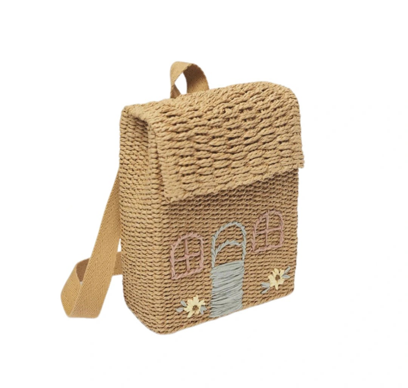 Bolsa de Palha com Detalhes em Bordado