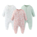 Kit com 3 Macacões Manga Longa - Menina