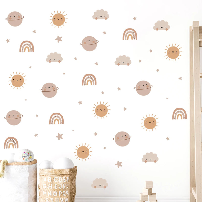 Adesivos de Parede Arco-Íris Boho