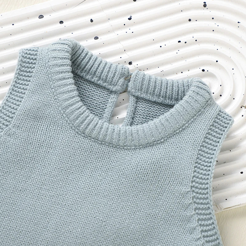 Macacão Longo sem Manga em Tricot