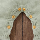 Conjunto Macacão Manga Longa e Chapéu em Tricot - 2pçs