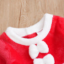 Vestido Natalino Manga Longa + Gorro - 2pçs