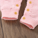 Conjunto Casaco Cardigan e Macacão em Tricot - 2pçs