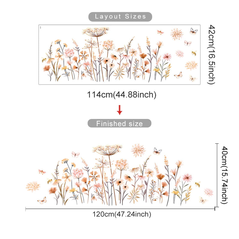 Adesivo de Parede Dente-de-Leão Boho