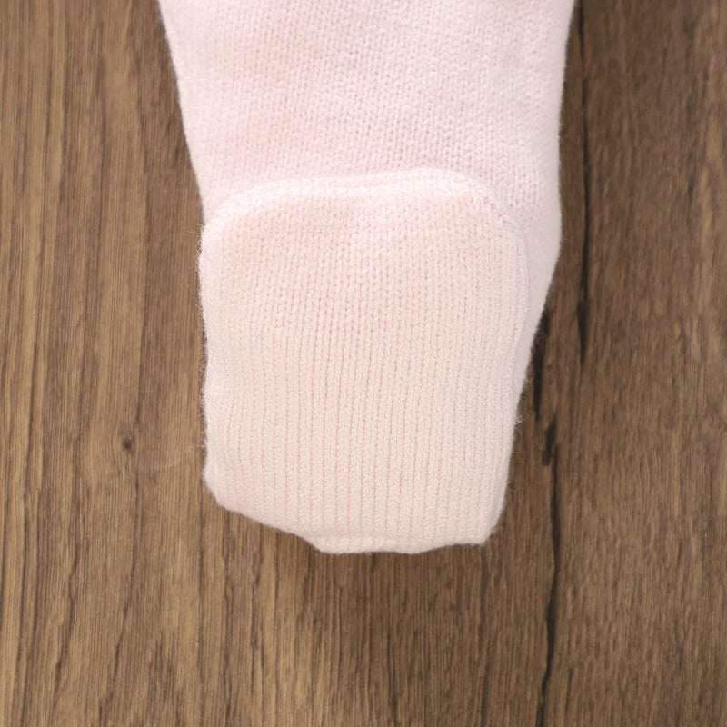Conjunto Casaco, Calça, Manta e Faixa de Cabeça em Tricot - 4pçs