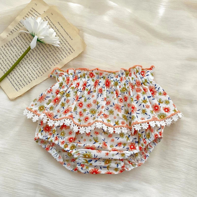 Conjunto Blusa e Shorts Floral