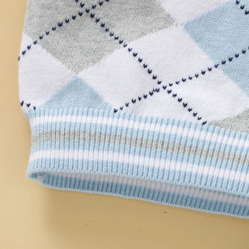 Conjunto em Tricot com Pulôver e Shorts - 2pçs