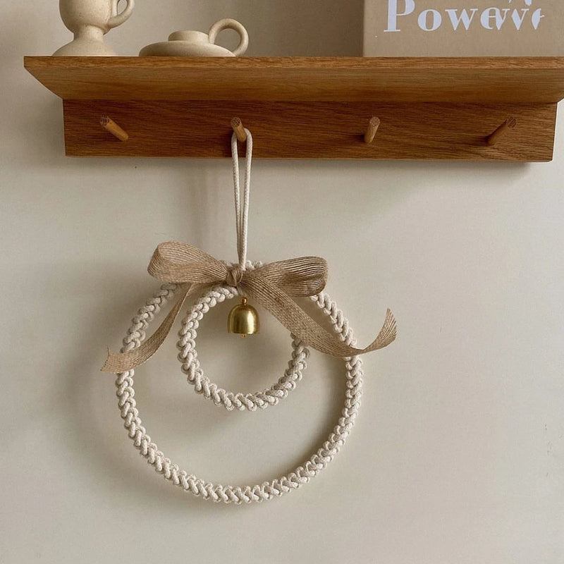 Pingente de Sino de Vento Trançado