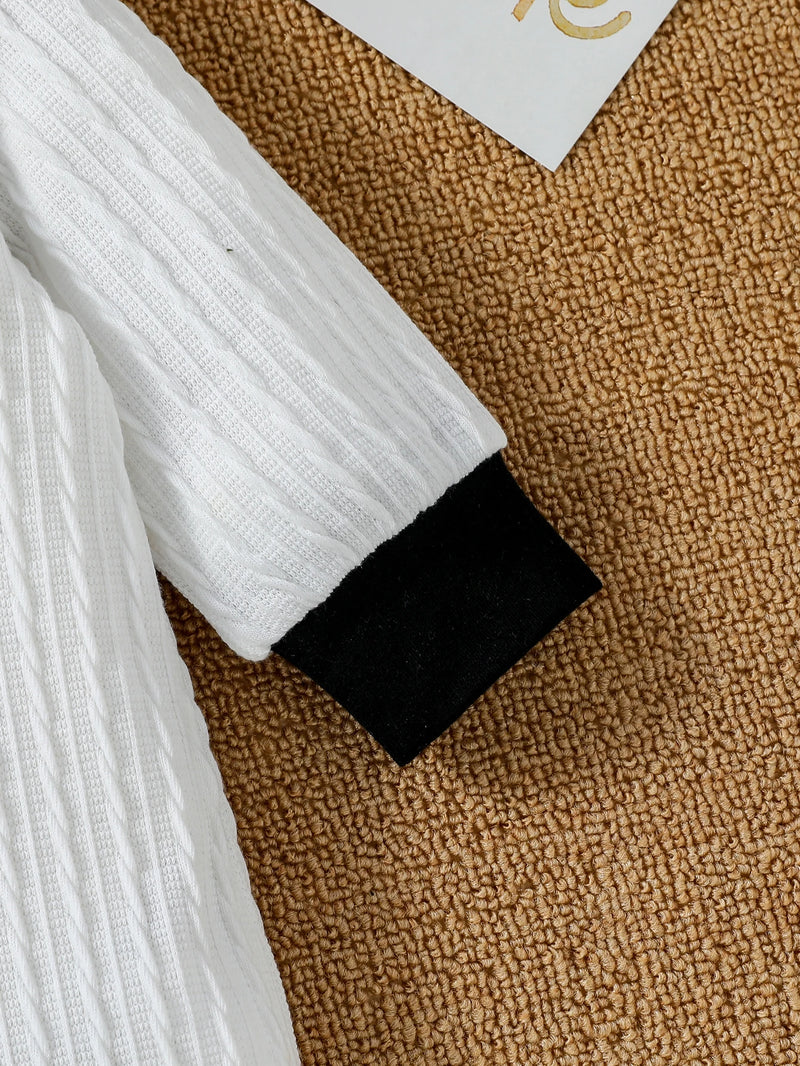 Macacão Manga Longa em Tricot