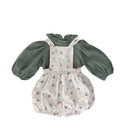 Conjunto Blusa Manga Longa e Jardineira