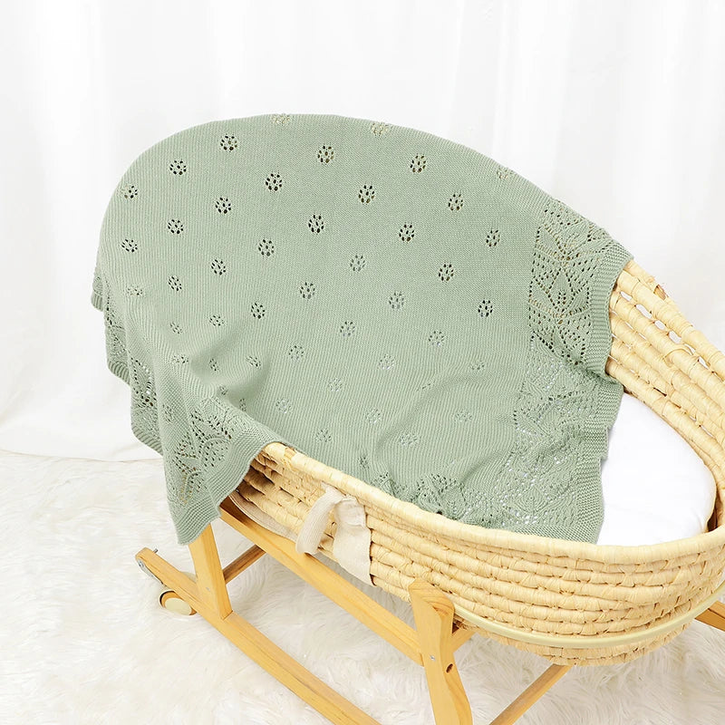 Manta em Tricot Tamanho: 100X80 cm