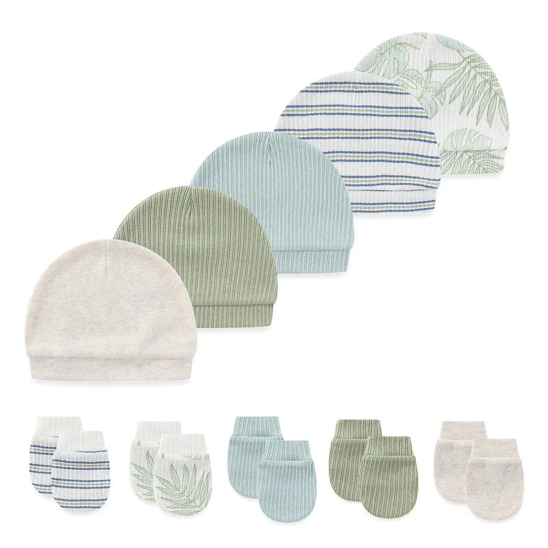 Conjunto com 10 Pares de Gorrinhos e Luvas - Menino