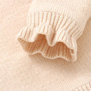 Casaco Suéter Manga Longa em Tricot