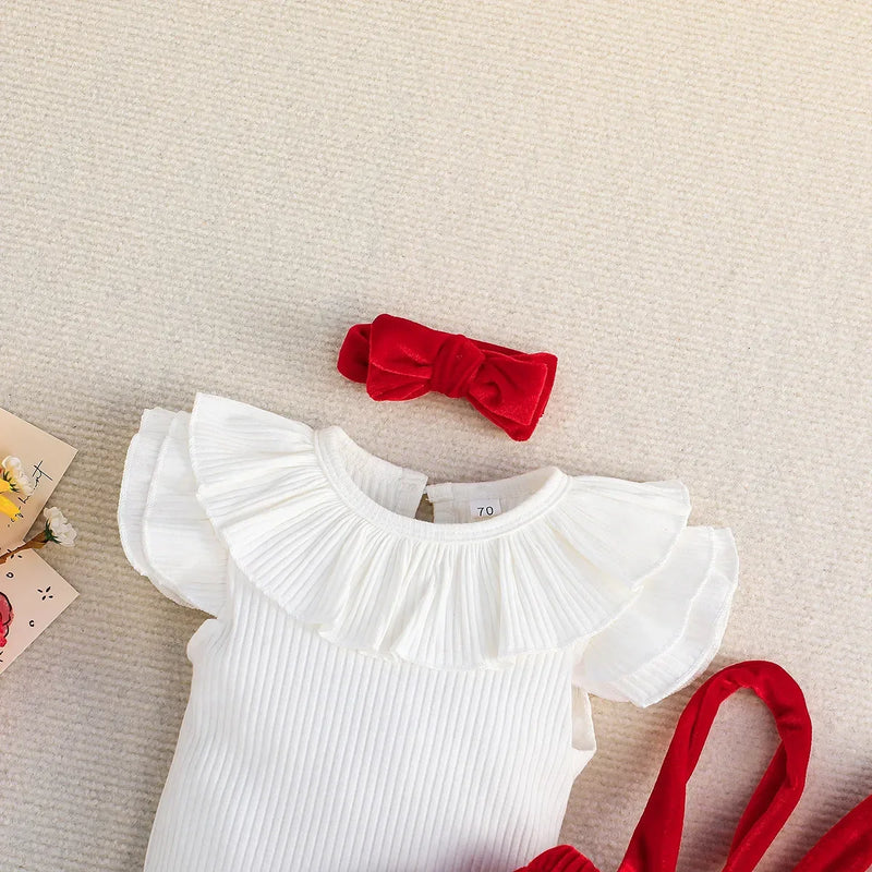 Conjunto Body + Calcinha Suspensa + Faixa de Veludo - 3pçs