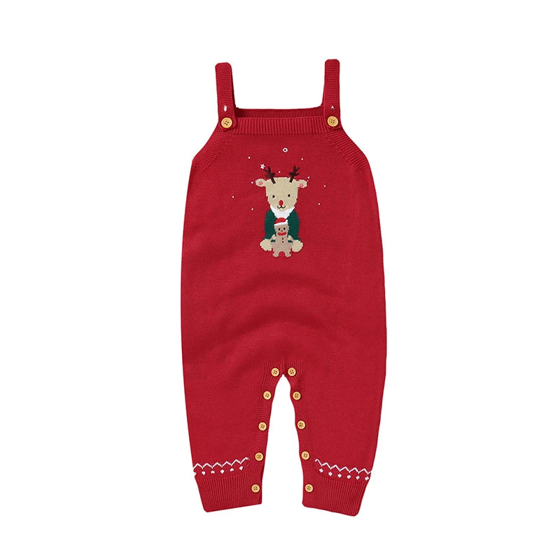 Macacão Natalino em Tricot