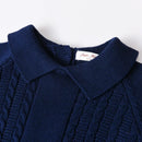 Conjunto Casaco Suéter e Calça em Tricot - 2pçs