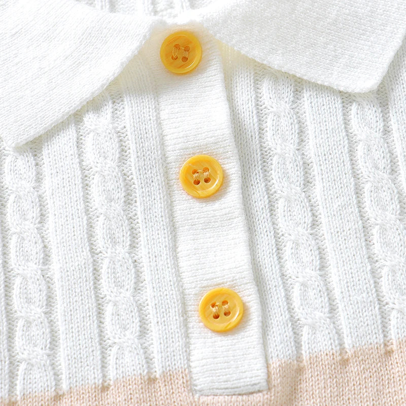 Conjunto Pulôver e Shorts em Tricot - 2pçs