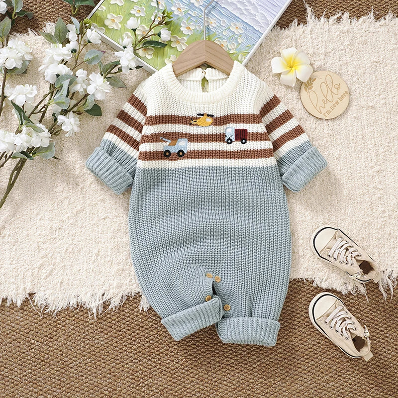 Macacão Manga Longa em Tricot