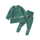 Conjunto Casaco e Calça em Tricot