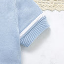 Conjunto Pulôver e Shorts em Tricot - 2pçs