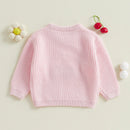 Casaco Suéter Manga Longa em Tricot