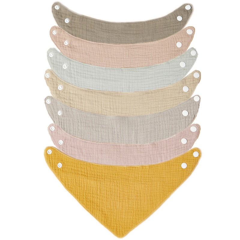 Pacote com 7 Babadores Bandana