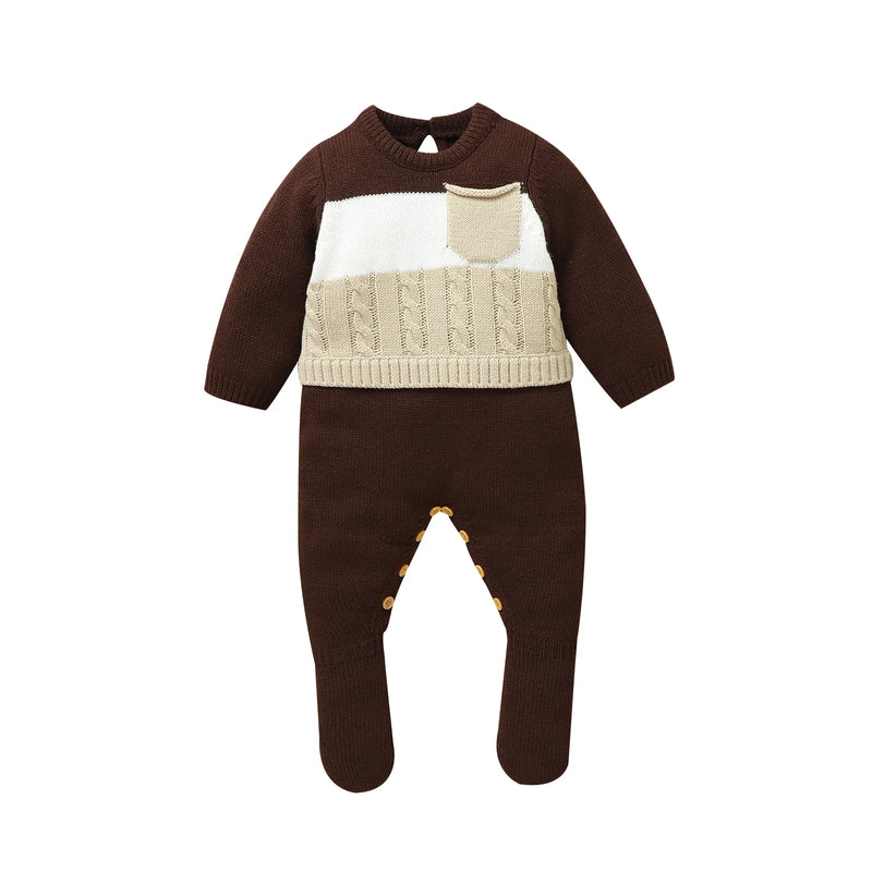 Macacão Manga Longa em Tricot