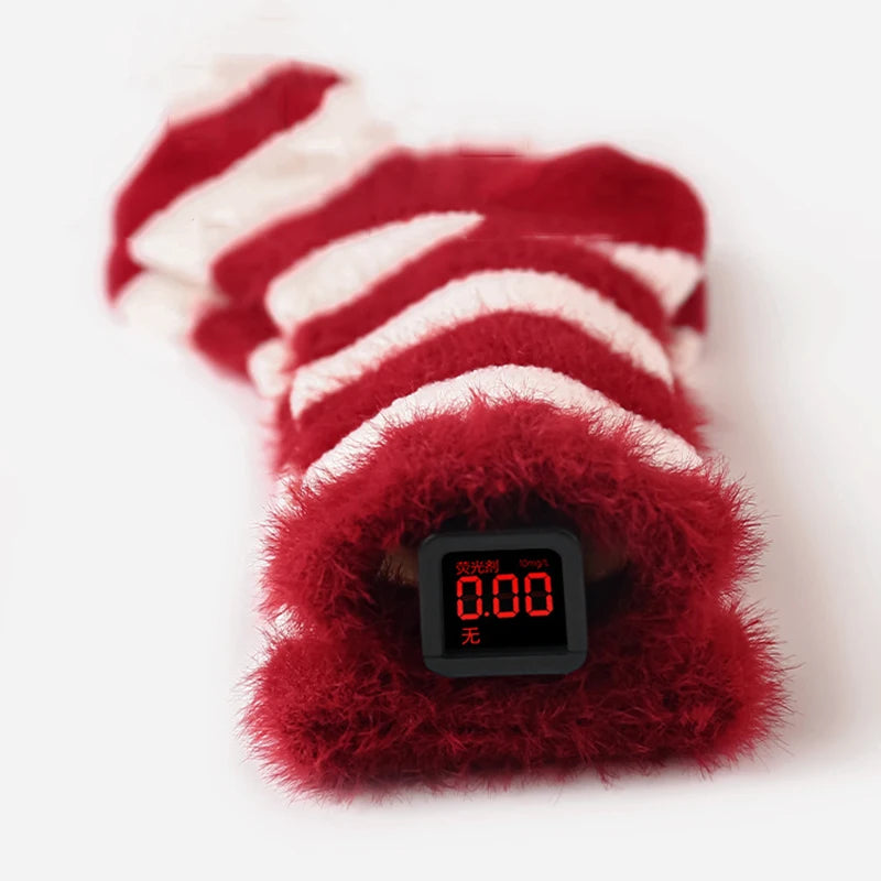 Meias de Veludo Vermelhas