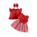 Conjunto Casaco, Vestido e Faixa de Cabeça - 3 pçs