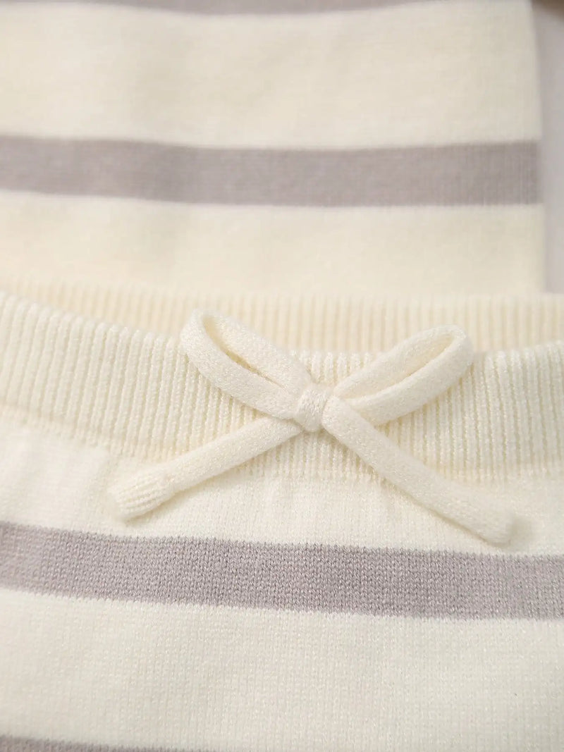 Conjunto Blusa e Shorts em Tricot - 2pçs