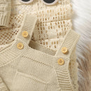 Conjunto Casaco, Macacão e Touca em Tricot - 3pçs