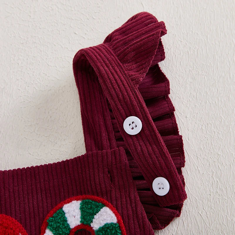 Romper em Veludo Cotelê + Faixa de Cabeça