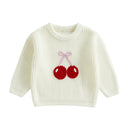 Casaco Suéter Manga Longa em Tricot