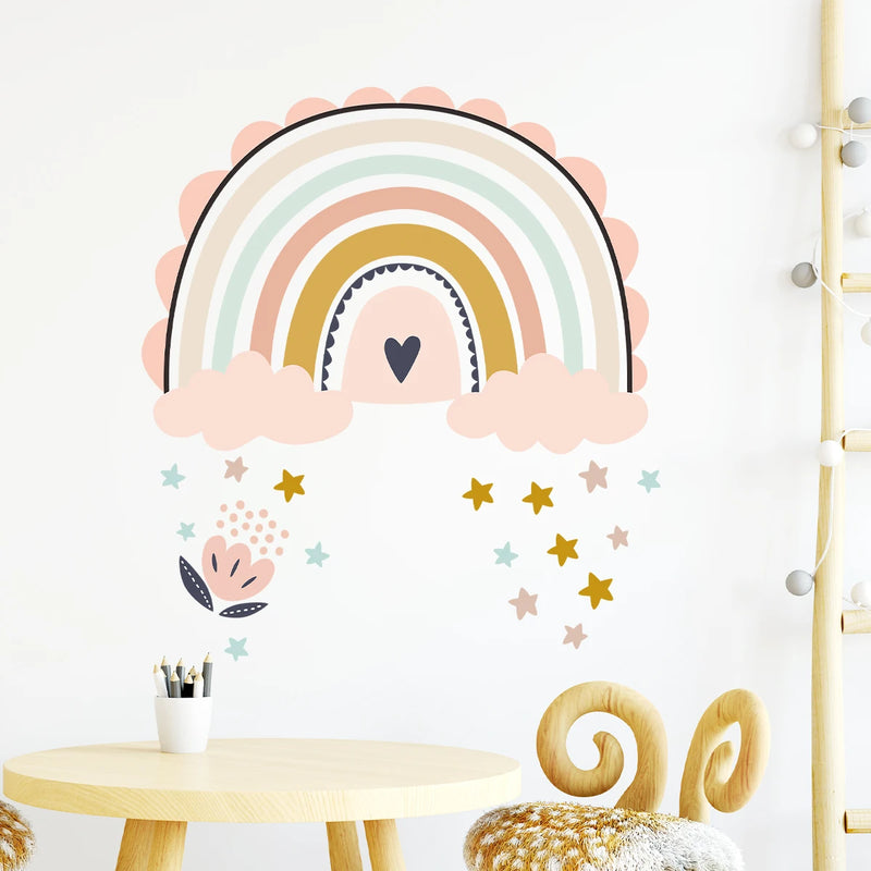 Adesivos de Parede Arco-Íris Boho