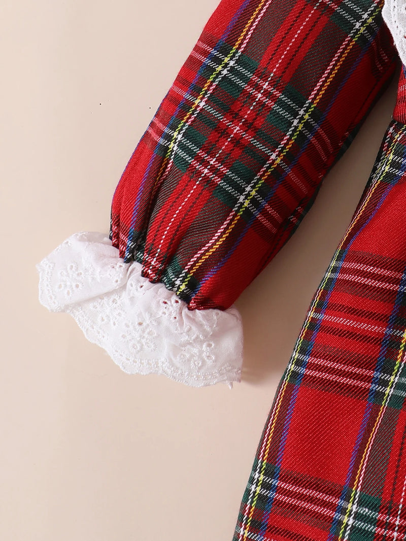 Vestido Xadrez com Babados