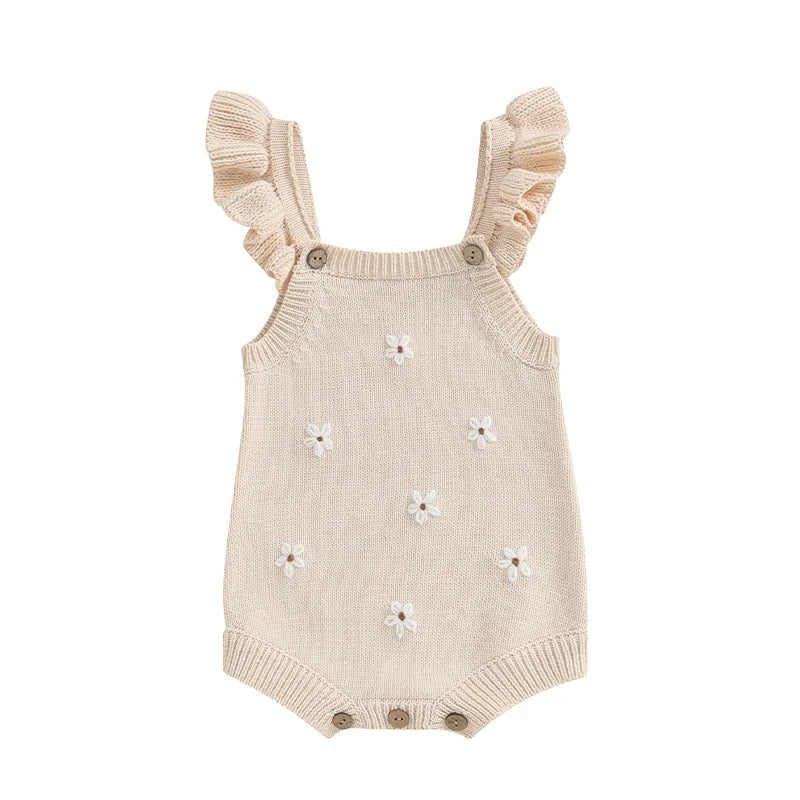 Romper em Tricot - Bege