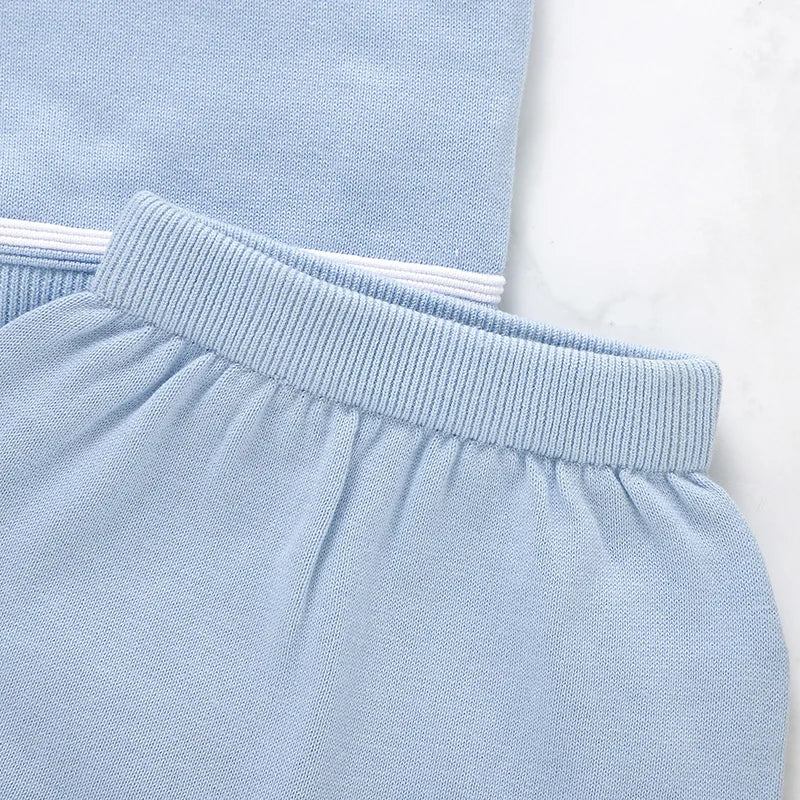 Conjunto Pulôver e Shorts em Tricot - 2pçs