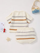 Conjunto Blusa e Shorts em Tricot - 2pçs