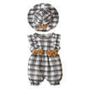 Conjunto Macacão Curto e Chapéu - 2pçs