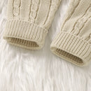 Conjunto Casaco Suéter e Calça em Tricot - 2pçs