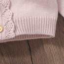 Casaco Cardigan Manga Longa em Tricot