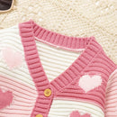 Conjunto Casaco Cardigan e Calça em Tricot - 2pçs