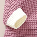 Conjunto Macacão Manga Longa e Touca em Tricot