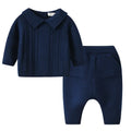 Conjunto Casaco Suéter e Calça em Tricot - 2pçs
