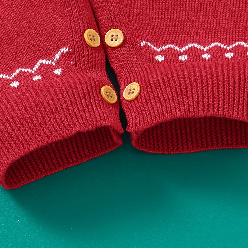 Macacão Natalino em Tricot