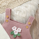 Conjunto Casaco, Vestido e Chapéu em Tricot - 3pçs