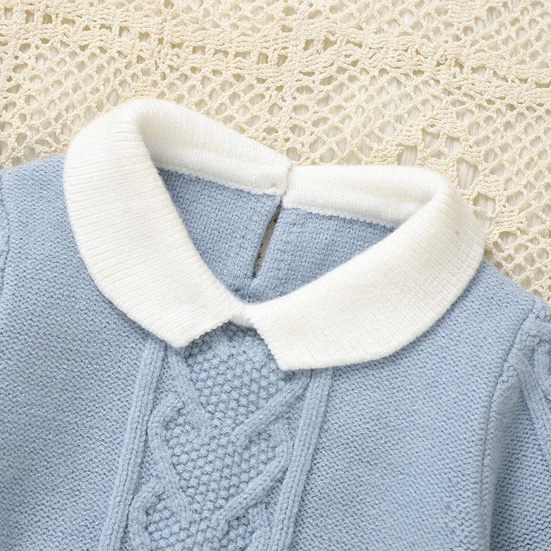 Vestido Manga Comprida em Tricot