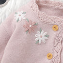 Casaco Cardigan Manga Longa em Tricot