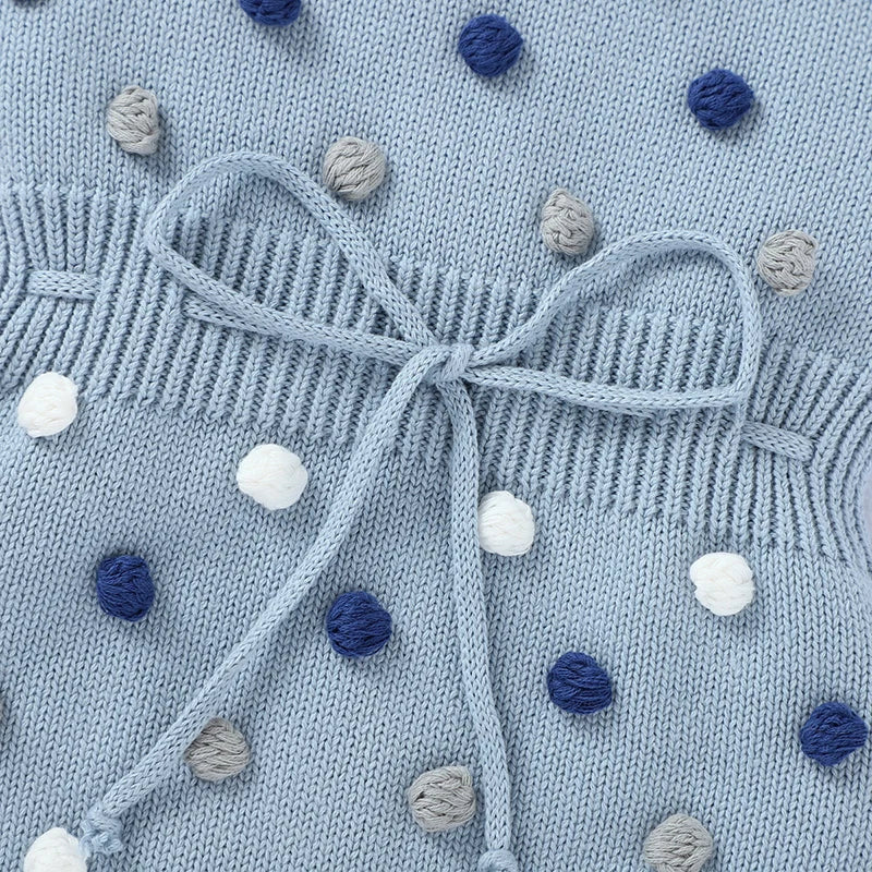 Conjunto Macacão sem Manga e Gorro em Tricot - 2pçs